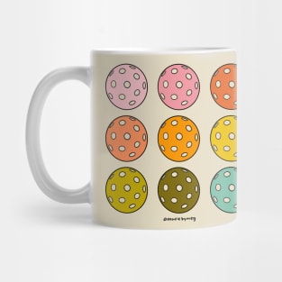 Rainbow Pickleballs Mug